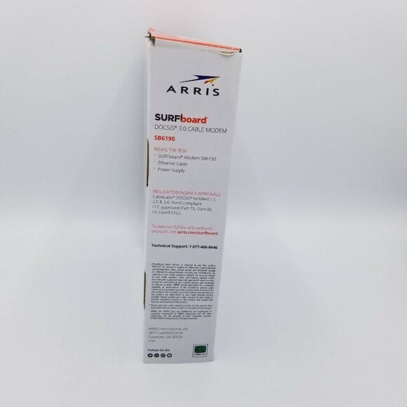 ARRIS Surfboard SB6190 DOCSIS 3.0 Cable Modem, White - 1.4 GBPs - Picture 5 of 9
